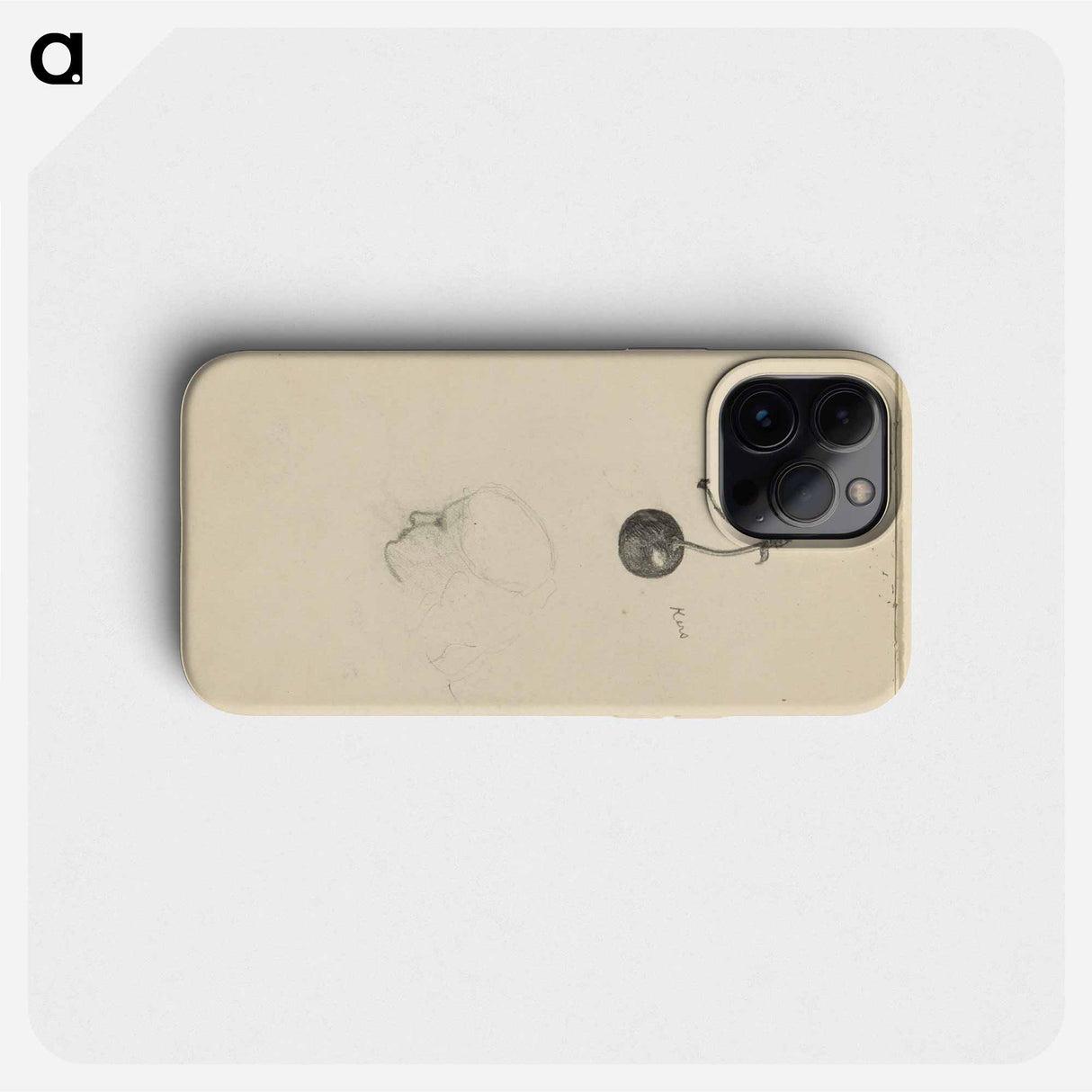 Kers en een vrouwenkop - ユリー デ フラーハ Phone Case.