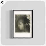 アートポスター-Child's Head With Flowers - オディロン ルドン Poster.