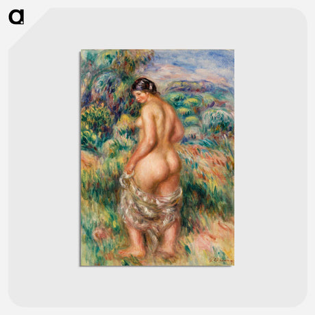 アートポストカード-Standing Bather - ピエール オーギュスト ルノワール Postcard.
