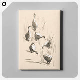 Wenskaart met zes ganzen - テオ ヴァン ホイテマ Canvas.