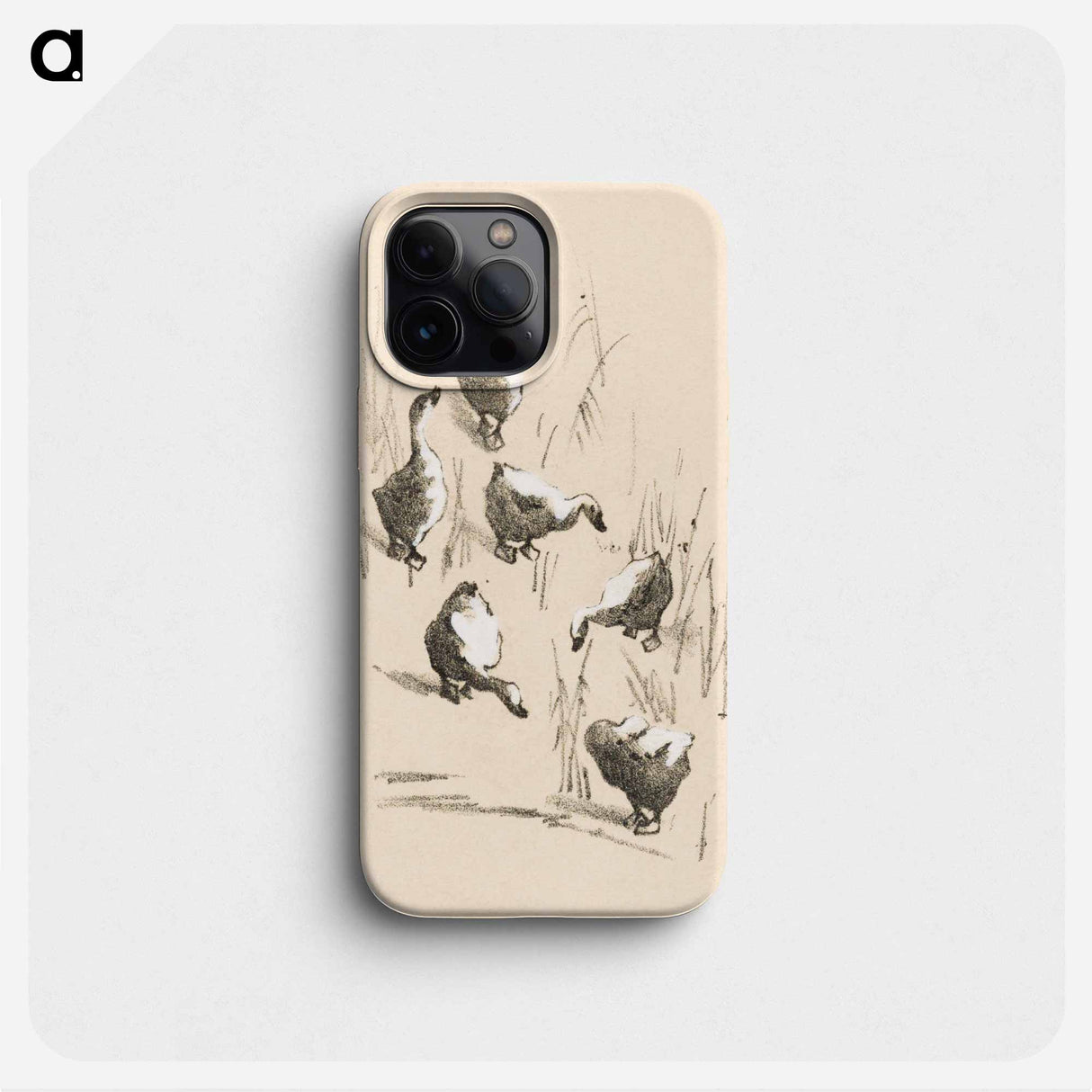 Wenskaart met zes ganzen - テオ ファン ホイテマ Phone Case.