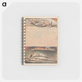 アートメモ帳-Jerusalem, Plate 94, "Albion cold lays on his Rock...." - ウィリアム ブレイク Memo.