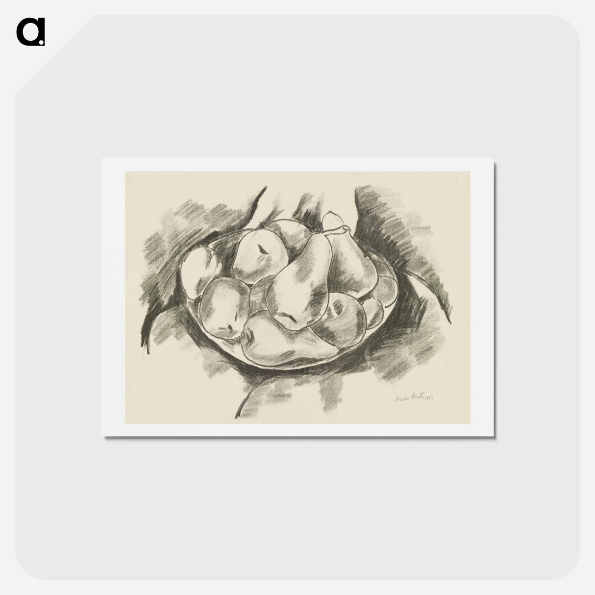 アートポストカード-Dish of Apples and Pears
 - イェール大学アートギャラリー Postcard.