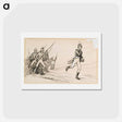 アートポストカード-"hei vaasan poikani eespäin!" luutnantti ziden -runon alkuvinjetti - アルバート エーデルフェルト Postcard.
