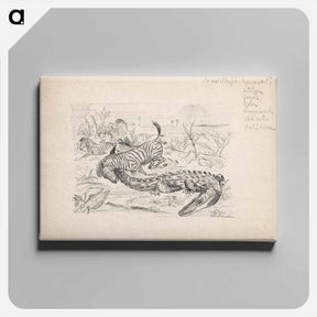 アートパネル-African animals - アーノルド ピーター ワイズ クビンチャン Canvas.