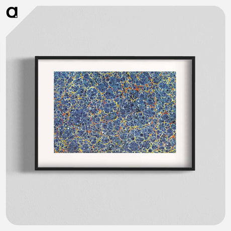 アートポスター-Blue Granite Pattern
 - 大英図書館 Poster.
