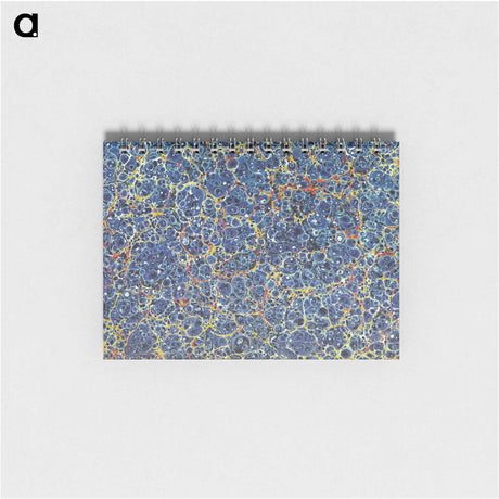 アートメモ帳-Blue Granite Pattern
 - 大英図書館 Memo.