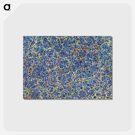 アートポストカード-Blue Granite Pattern
 - 大英図書館 Postcard.