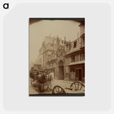 アートポストカード-Dray Horses Across from a Restaurant
 - ウジェーヌ アジェ Postcard.