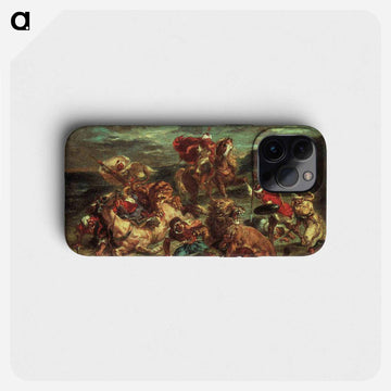 Lion Hunt - ウジェーヌ ドラクロワ Phone Case.