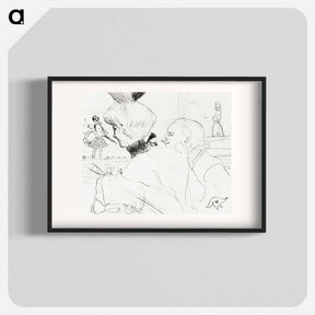 アートポスター-Couple at a Café Concert - アンリ ド トゥールーズ ロートレック Poster.