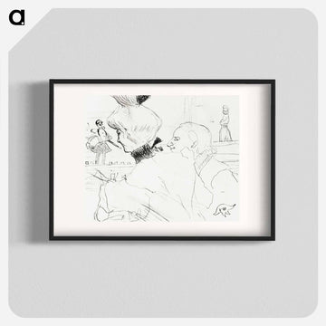 Couple at a Café Concert - Henri de Toulouse-Lautrec Poster.