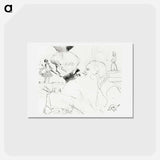 アートポストカード-Couple at a Café Concert - アンリ ド トゥールーズ ロートレック Postcard.