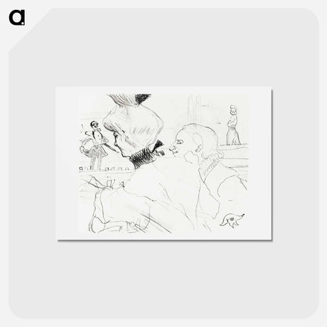 アートポストカード-Couple at a Café Concert - アンリ ド トゥールーズ ロートレック Postcard.