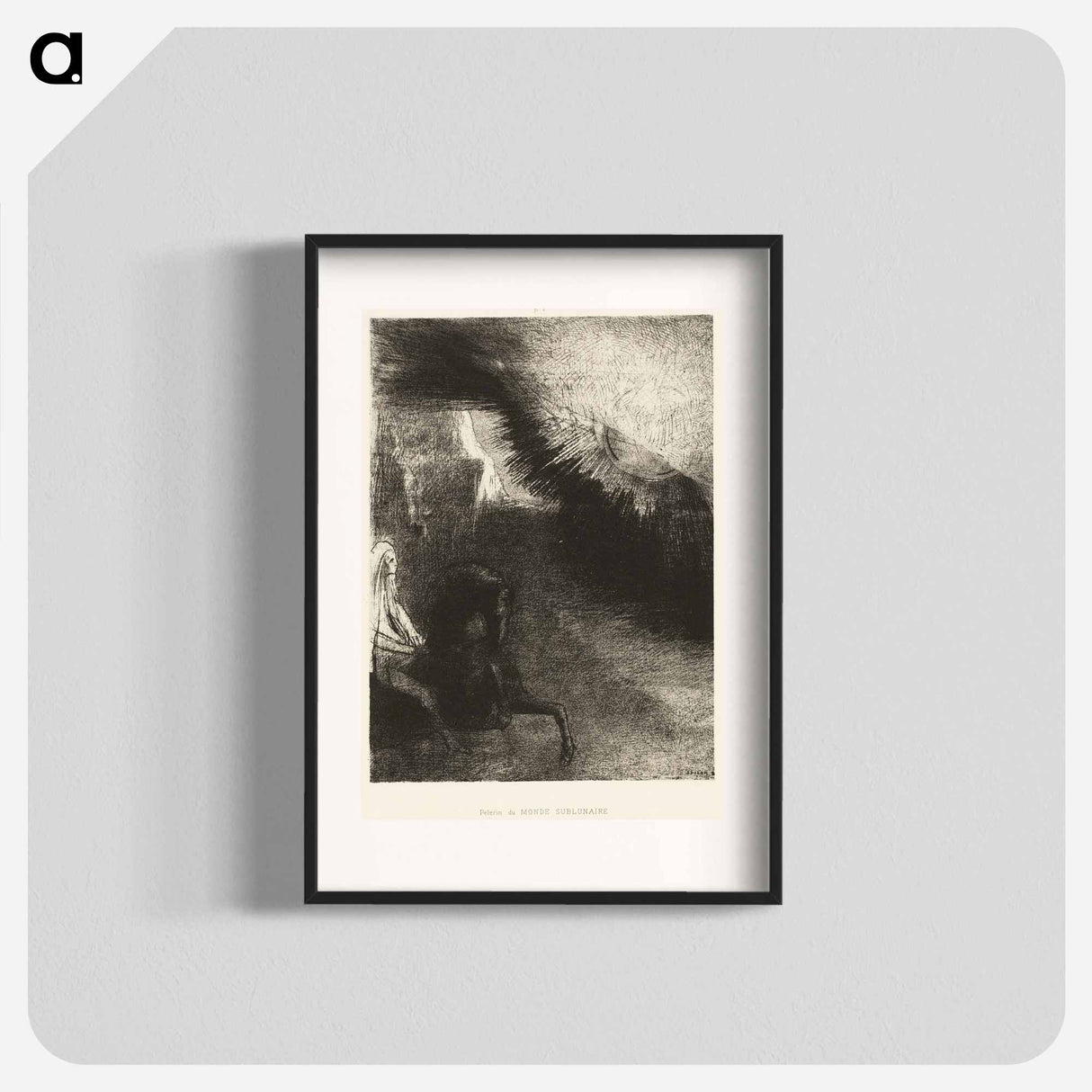 Pilgrim of the Sublunary World - オディロン ルドン Poster.