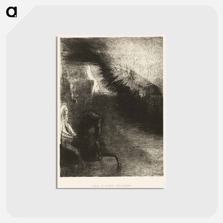 アートポストカード-Pilgrim of the Sublunary World - オディロン ルドン Postcard.