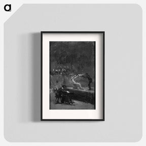 アートポスター-Sketch for Between Rounds - トーマス エイキンズ Poster.