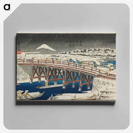 アートパネル-Nihonbashi Bridge in Snow
 - 歌川 広重 Canvas.