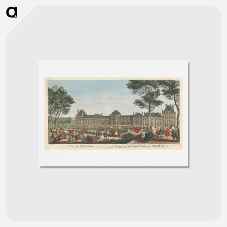 アートポストカード-A Prospect of the Royal Palace of Thuilleries
 - イェール大学アートギャラリー Postcard.