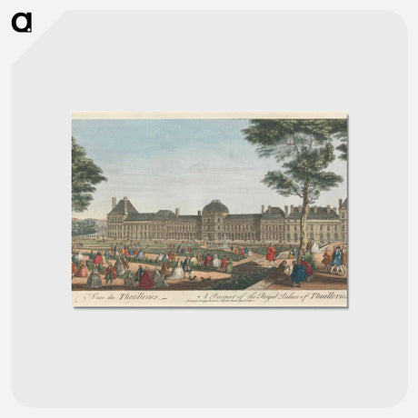 アートポストカード-A Prospect of the Royal Palace of Thuilleries
 - イェール大学アートギャラリー Postcard.
