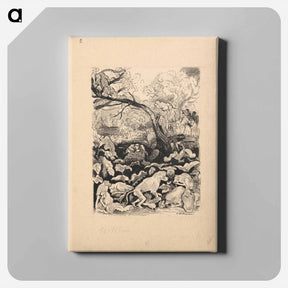 アートパネル-Stories in wilderness - アーノルド ピーター ワイズ クビンチャン Canvas.