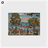 アートポストカード-Beach Scene with Two Trees
 - バーンズ・コレクション Postcard.