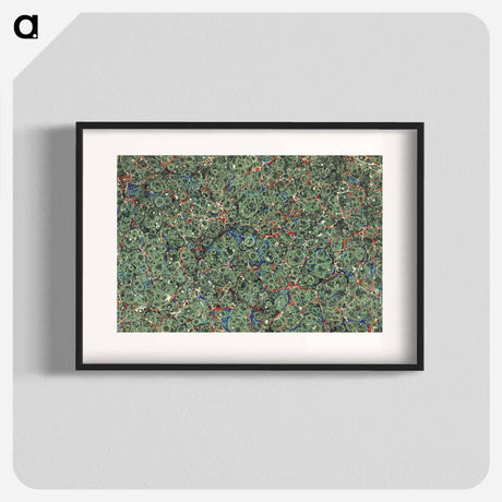アートポスター-Abstract Green Pattern
 - 大英図書館 Poster.