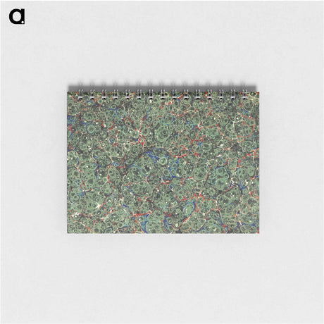 アートメモ帳-Abstract Green Pattern
 - 大英図書館 Memo.