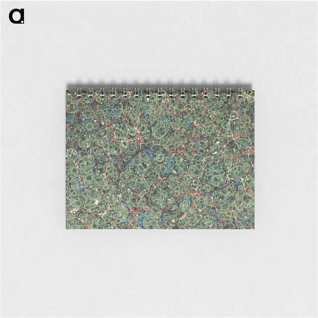 アートメモ帳-Abstract Green Pattern
 - 大英図書館 Memo.
