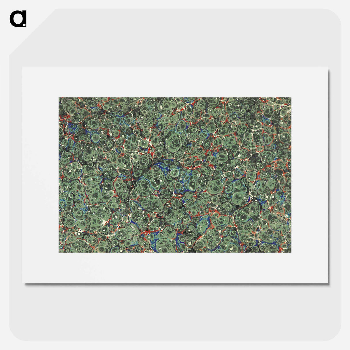 アートポスター-Abstract Green Pattern
 - 大英図書館 Poster.