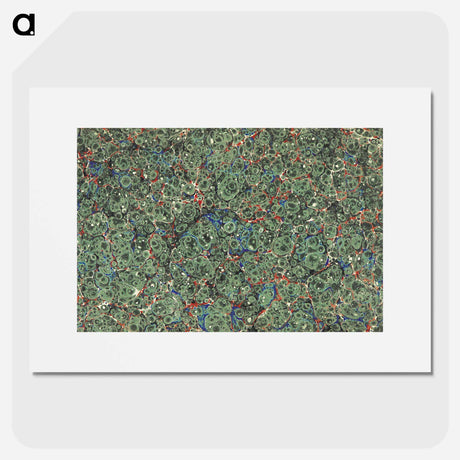 アートポスター-Abstract Green Pattern
 - 大英図書館 Poster.