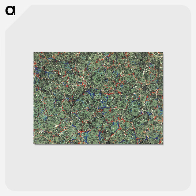 アートポストカード-Abstract Green Pattern
 - 大英図書館 Postcard.