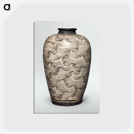 アートポストカード-Chinese Vase with Waves
 - クリーブランド美術館 Postcard.