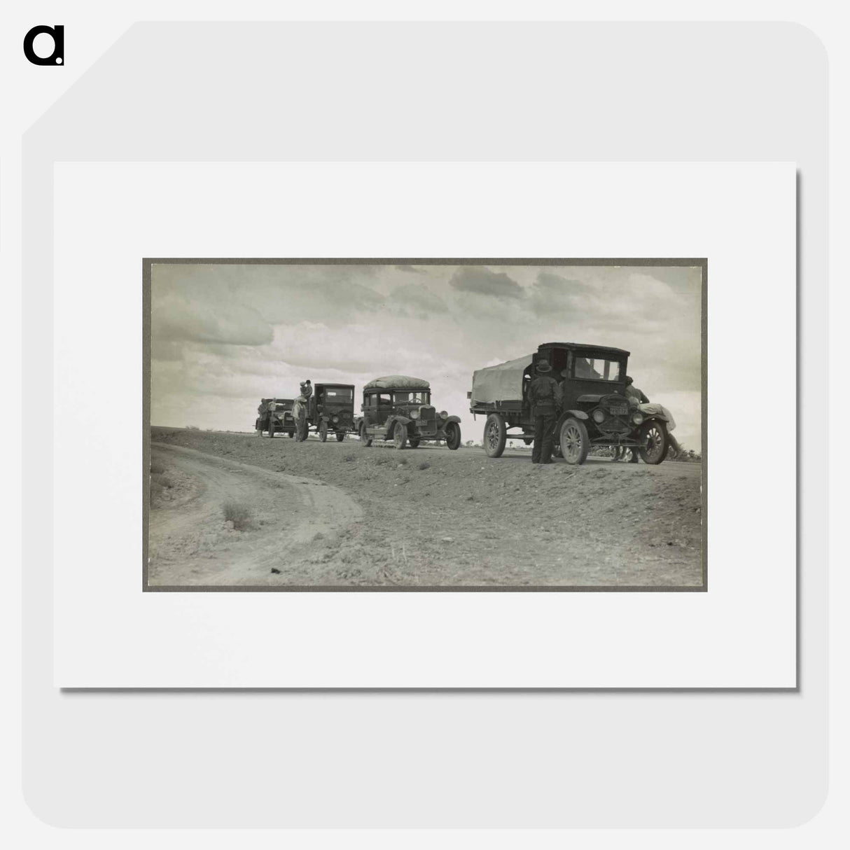 Drought Refugee Families - Dorothea Lange Poster.