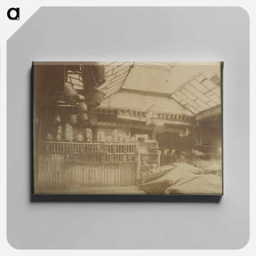 アートパネル-Hôtellerie du Heaume, 5 Rue Pirouette
 - ウジェーヌ アジェ Canvas.