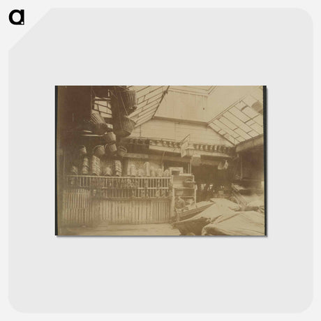 アートポストカード-Hôtellerie du Heaume, 5 Rue Pirouette
 - ウジェーヌ アジェ Postcard.