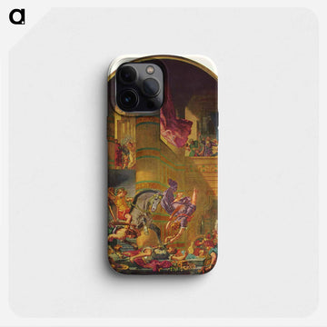 The Expulsion of Heliodorus - ウジェーヌ ドラクロワ Phone Case.