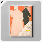 アートパネル-Un Moniseur et une Dame, Program pour L'Argent - アンリ ド トゥールーズ ロートレック Canvas.