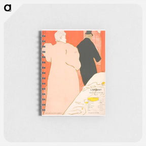 アートメモ帳-Un Moniseur et une Dame, Program pour L'Argent - アンリ ド トゥールーズ ロートレック Memo.