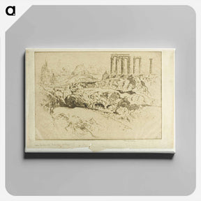 アートパネル-Temple of Jupiter, Athens
 - ジョセフ ペネル Canvas.