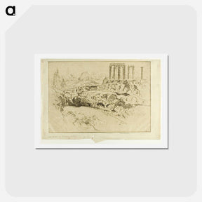 アートポストカード-Temple of Jupiter, Athens
 - ジョセフ ペネル Postcard.
