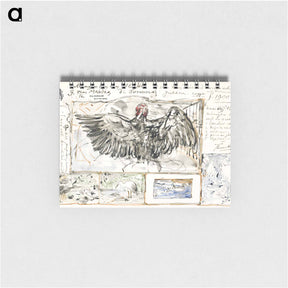 アートメモ帳-Vijf schetsen naar werken van vogels - テオ ヴァン ホイテマ Memo.