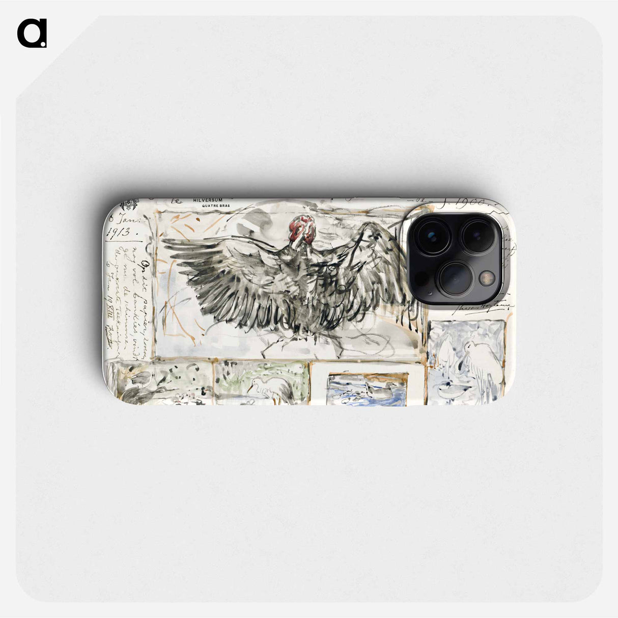 Vijf schetsen naar werken van vogels - テオ ヴァン ホイテマ Phone Case.