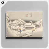 アートパネル-Kanbara: Night Snow
 - 歌川 広重 Canvas.