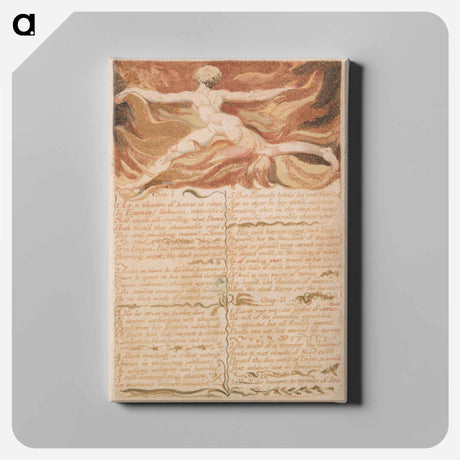 アートパネル-The First Book of Urizen, Plate 5, "Chap: 1...." - ウィリアム ブレイク Canvas.