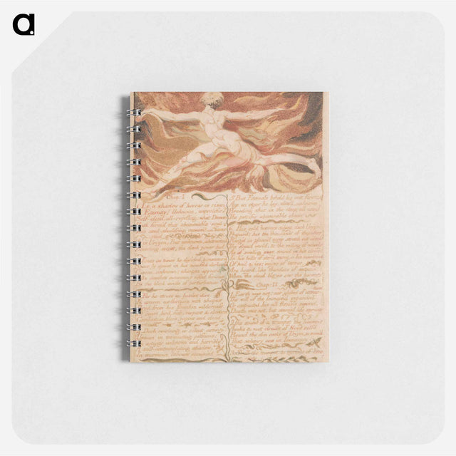 アートメモ帳-The First Book of Urizen, Plate 5, "Chap: 1...." - ウィリアム ブレイク Memo.