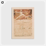 アートポストカード-The First Book of Urizen, Plate 5, "Chap: 1...." - ウィリアム ブレイク Postcard.