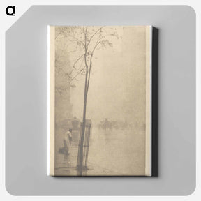 アートパネル-Spring Showers - The Street-Cleaner - アルフレッド スティーグリッツ Canvas.