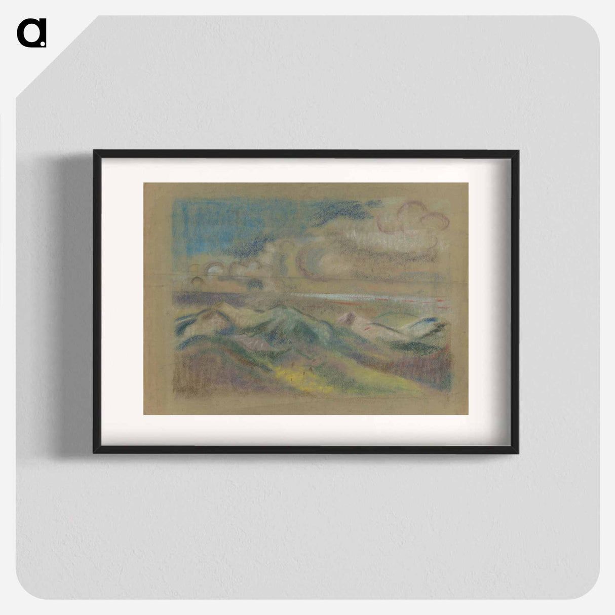 Hilly landscape - アーノルド ピーター ワイズ クビンチャン Poster.