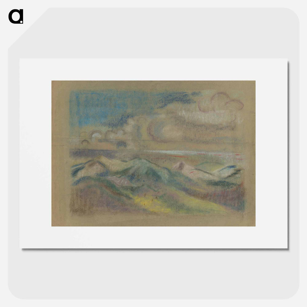Hilly landscape - アーノルド ピーター ワイズ クビンチャン Poster.